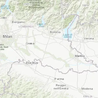 Map showing location of Pavone del Mella (45.301470, 10.209840)