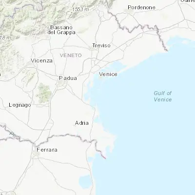 Map showing location of Pellestrina (45.277160, 12.302380)