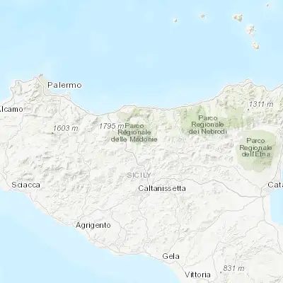Map showing location of Petralia Sottana (37.809190, 14.092930)