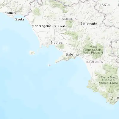 Map showing location of Piano di Sorrento (40.628060, 14.417290)