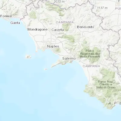 Map showing location of Piazza-Tralia-Pendolo (40.673510, 14.504550)