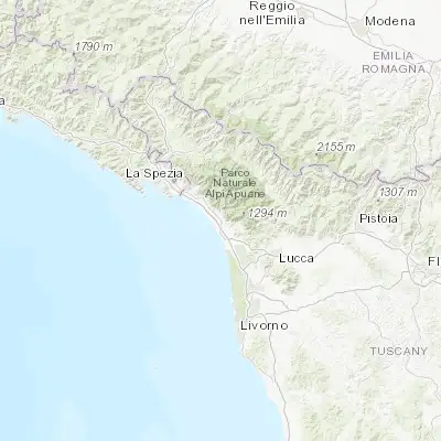 Map showing location of Pietrasanta (43.959520, 10.227840)
