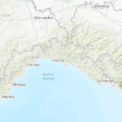 Map showing location of Pieve Ligure (44.374940, 9.094100)