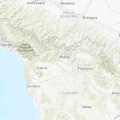 Map showing location of Pistoia (43.930640, 10.923650)