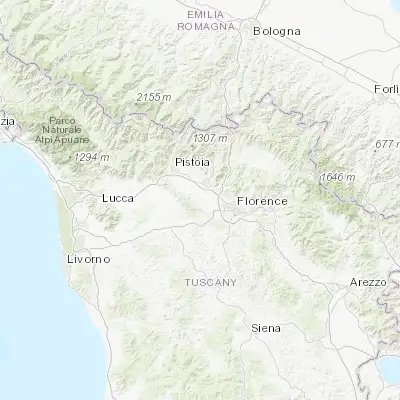Map showing location of Poggio A Caiano (43.813780, 11.051860)