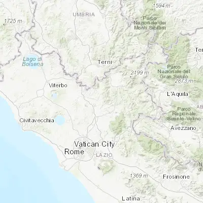Map showing location of Poggio Mirteto (42.267630, 12.688370)