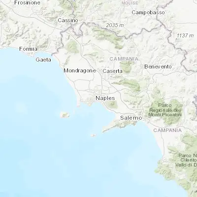 Map showing location of Poggioreale (40.865430, 14.288770)