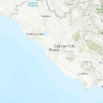 Map showing location of Ponte Galeria-La Pisana (41.846340, 12.339250)