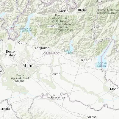 Map showing location of Pontoglio (45.569380, 9.853460)
