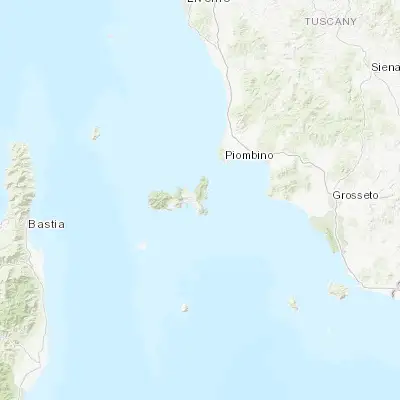 Map showing location of Porto Azzurro (42.767540, 10.397230)