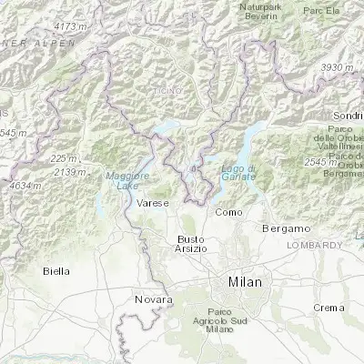 Map showing location of Porto Ceresio (45.912850, 8.896840)