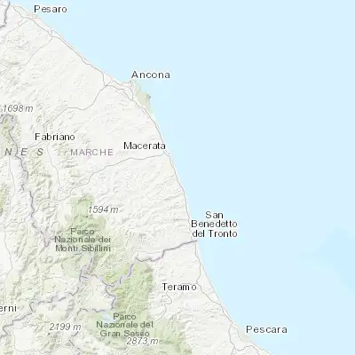 Map showing location of Porto San Giorgio (43.177840, 13.794110)