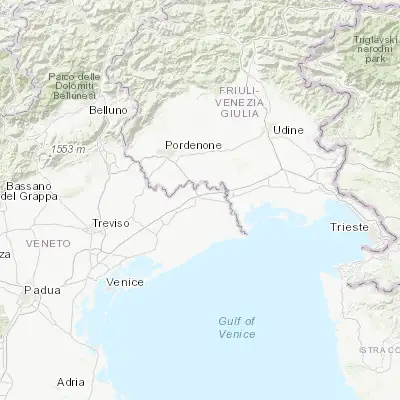 Map showing location of Portogruaro (45.780710, 12.840520)