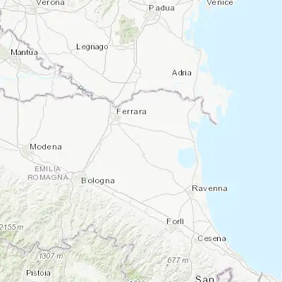 Map showing location of Portomaggiore (44.697630, 11.807600)