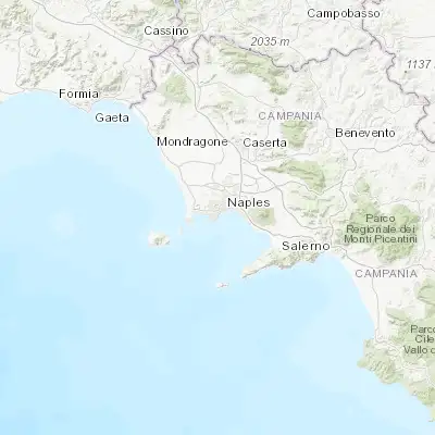 Map showing location of Posillipo (40.812790, 14.200010)