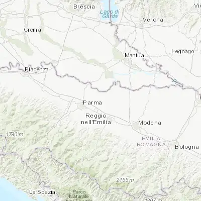 Map showing location of Poviglio (44.842270, 10.539360)