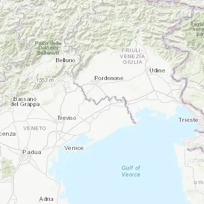 Map showing location of Pramaggiore Blessaglia (45.805280, 12.725000)
