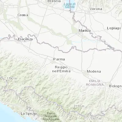 Map showing location of Praticello (44.804360, 10.473100)