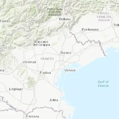 Map showing location of Preganziol (45.601390, 12.237220)