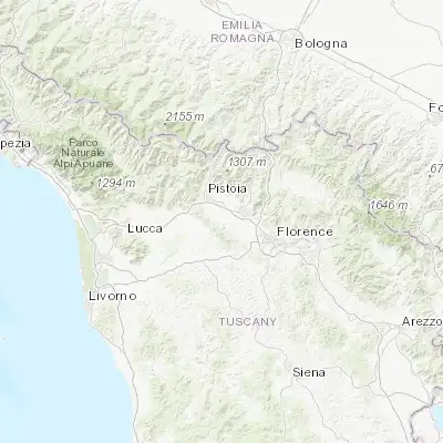 Map showing location of Quarrata (43.848370, 10.978880)