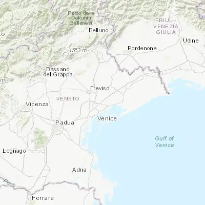 Map showing location of Quarto d'Altino (45.579440, 12.373330)