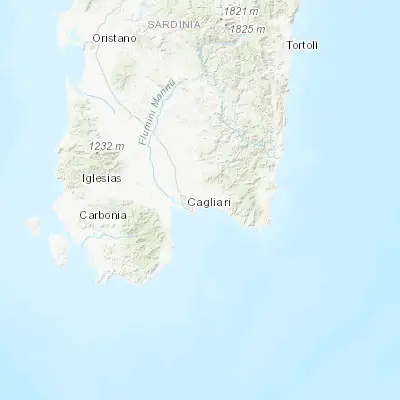 Map showing location of Quartucciu (39.252620, 9.177640)