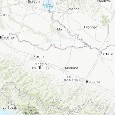 Map showing location of Rio Saliceto (44.811470, 10.804140)