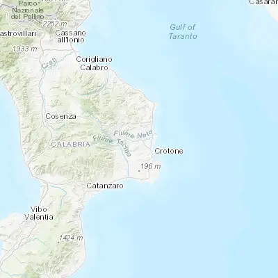 Map showing location of Rocca di Neto (39.182920, 17.007640)
