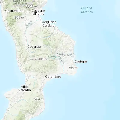 Map showing location of Roccabernarda (39.132760, 16.860820)