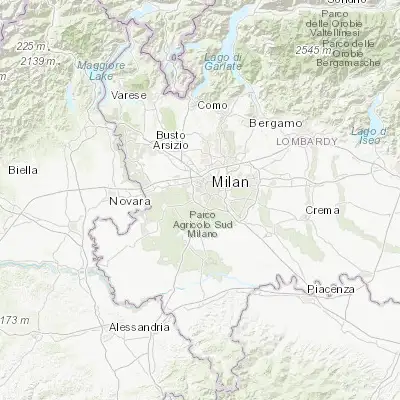 Map showing location of Romano Banco (45.423090, 9.107070)
