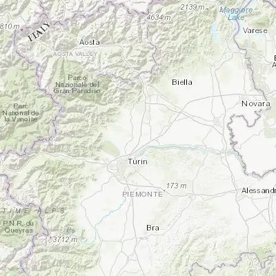 Map showing location of San Benigno Canavese (45.226170, 7.784270)