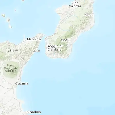Map showing location of San Carlo-Condofuri Marina (37.933240, 15.871660)