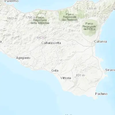 Map showing location of San Cono (37.289920, 14.367090)