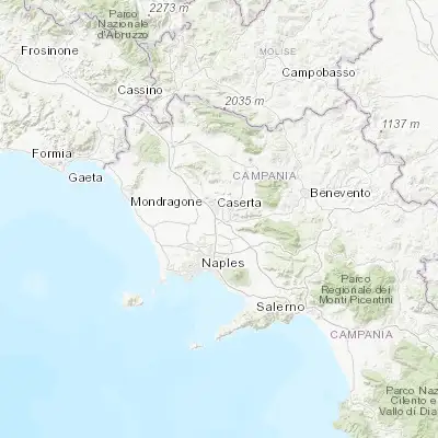 Map showing location of San Marco Evangelista (41.037020, 14.339790)
