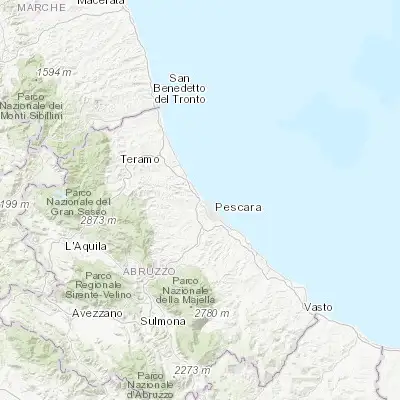 Map showing location of San Martino Bassa (42.518270, 14.130450)