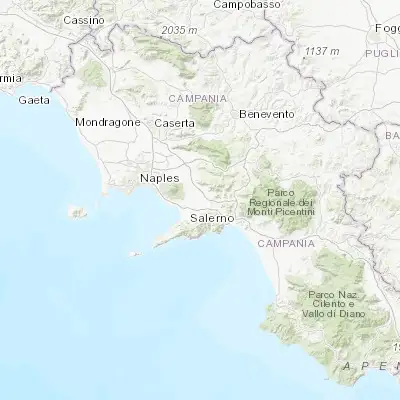 Map showing location of San Marzano sul Sarno (40.778010, 14.580060)