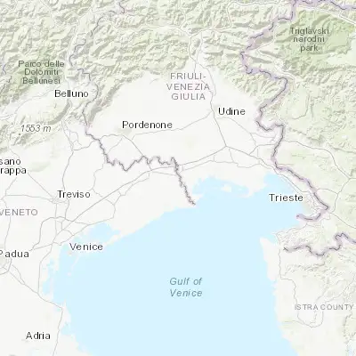 Map showing location of San Michele al Tagliamento (45.764350, 12.994940)