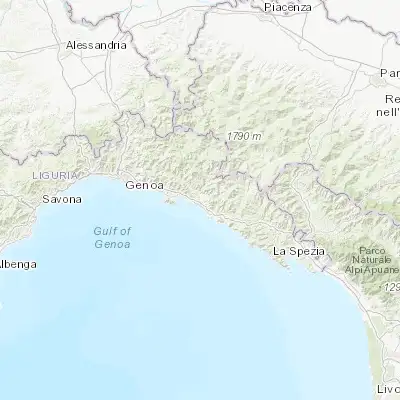 Map showing location of San Salvatore (44.330980, 9.354790)