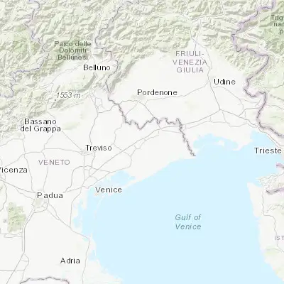 Map showing location of San Stino di Livenza (45.725590, 12.689710)