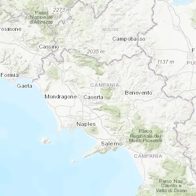 Map showing location of Sant'Agata de'Goti (41.089320, 14.497430)