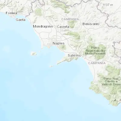 Map showing location of Sant'Agnello (40.629420, 14.399570)