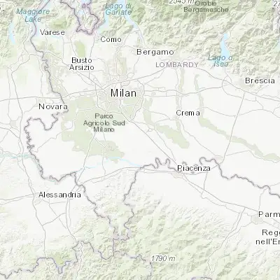 Map showing location of Sant'Angelo Lodigiano (45.235260, 9.406510)