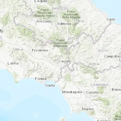 Map showing location of Sant'Elia Fiumerapido (41.533040, 13.862680)
