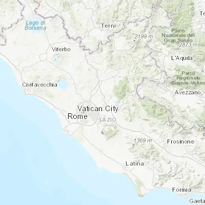 Map showing location of Santa Lucia (41.982400, 12.656250)