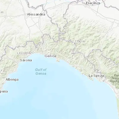 Map showing location of Santa Margherita Ligure (44.334560, 9.212040)