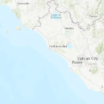 Map showing location of Santa Marinella (42.034250, 11.854160)