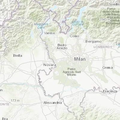 Map showing location of Santo Stefano Ticino (45.486350, 8.915820)