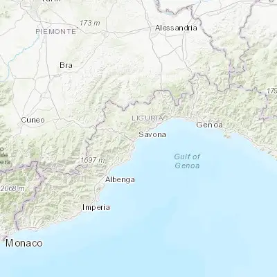 Map showing location of Savona (44.309050, 8.477150)