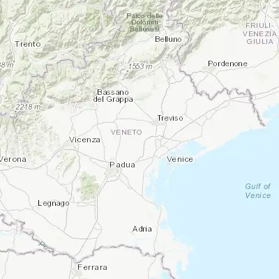 Map showing location of Scorzè (45.574050, 12.111560)