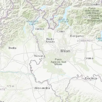 Map showing location of Sedriano (45.491050, 8.971610)
